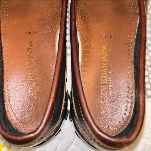 Allen Edmonds Sz 10.5 D Boulder Venetian Driving Moccasin Loafer Black Brown main image 6